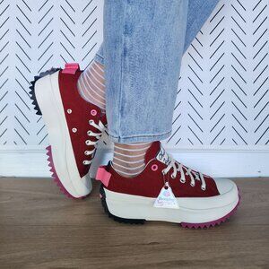 ❤️Converse Run Star Hike Platform Color Pop Sz 7 Women Shoes Sneaker Red A14272C
